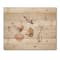 Designart - Bouquets Of Wildflowers In Gold Vases I - Traditional Print on Natural Pine Wood